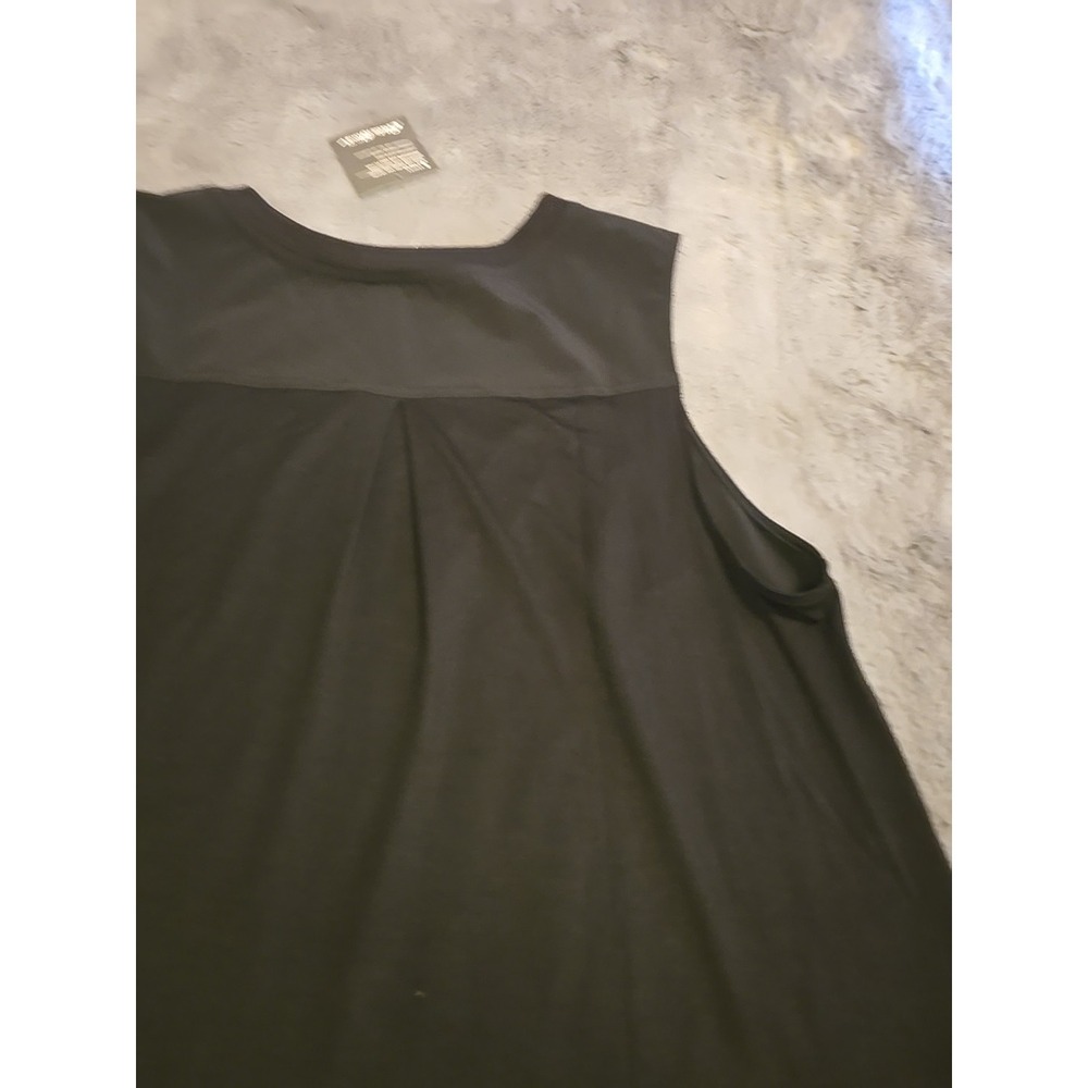 Eddie Bauer Women's XL Departure Lite Rib Tri Tank Top NWT Black Travel Shirt - Picture 11 of 14